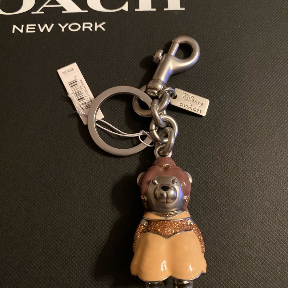 Disney X Coach Belle Bear Bag Charm